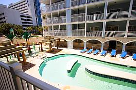 Ocean Blue Vacation Condo, Myrtle Beach - Pool View